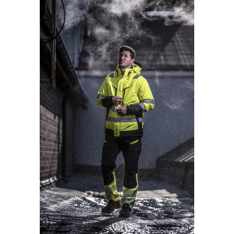 Parka Coupe-Vent et Imperméable 3-en-1 en ISO 20471 Classe 3/2