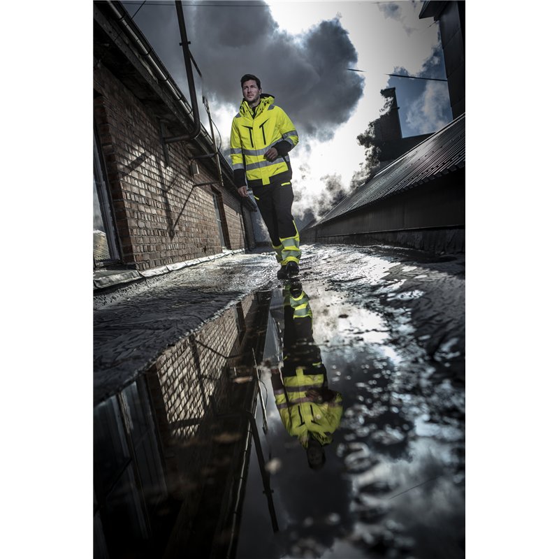 Parka Coupe-Vent et Imperméable 3-en-1 en ISO 20471 Classe 3/2