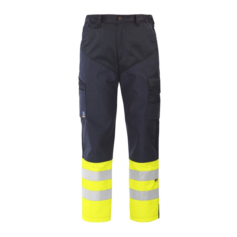 Pantalon de Travail Renforcé Cuisses et Genoux en ISO 20471 Classe 1