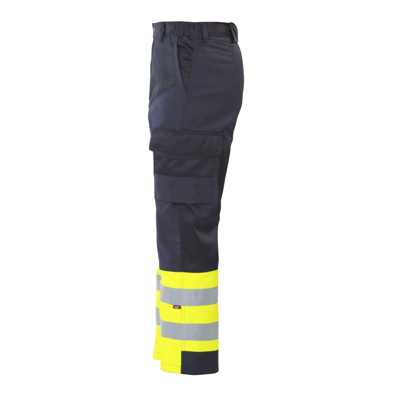 Pantalon de Travail Renforcé Cuisses et Genoux en ISO 20471 Classe 1