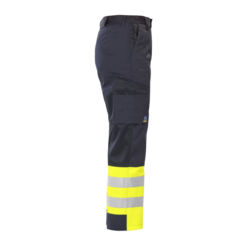 Pantalon de Travail Renforcé Cuisses et Genoux en ISO 20471 Classe 1