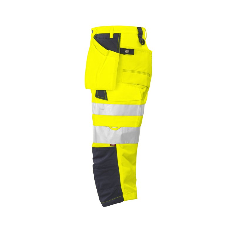 Pantacourt avec Renfort aux Genoux et Poches Flottantes en ISO 20471 Classe 2