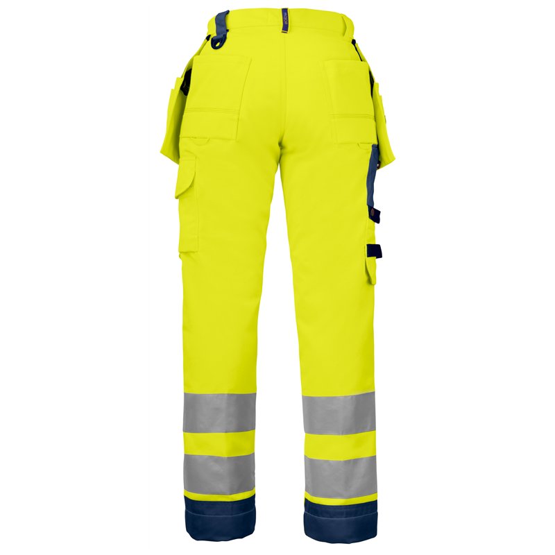 Pantalon de Travail Femme avec Renfort aux Genoux et Poches Flottantes en ISO 20471 Classe 2