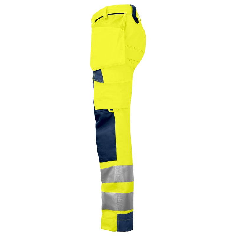 Pantalon de Travail Femme avec Renfort aux Genoux et Poches Flottantes en ISO 20471 Classe 2