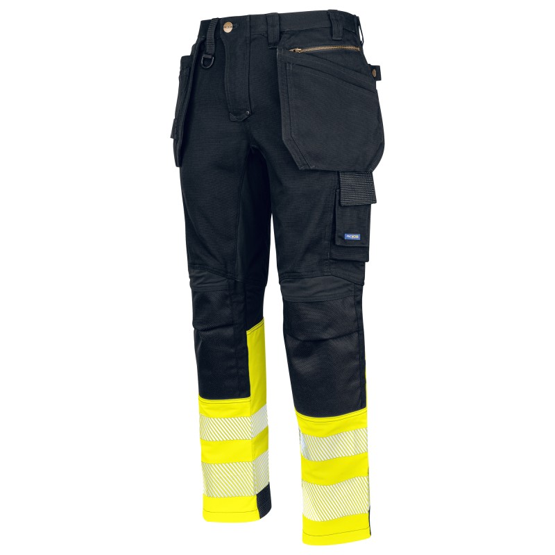 Pantalon de Travail Haute Visibilité avec Poches Flottantes en ISO 20471 Classe 1