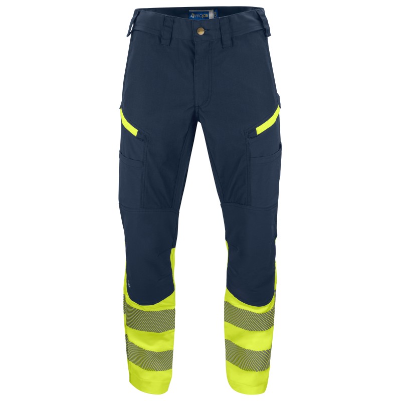 Pantalon de Travail Stretch en ISO 20471 Classe 1 Coupe Moderne