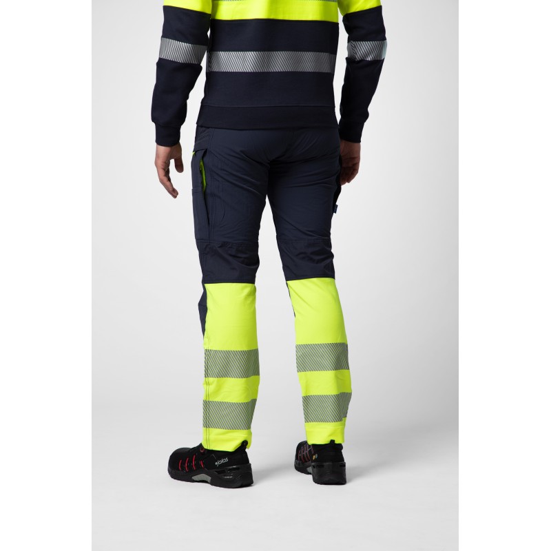 Pantalon de Travail Stretch en ISO 20471 Classe 1 Coupe Moderne