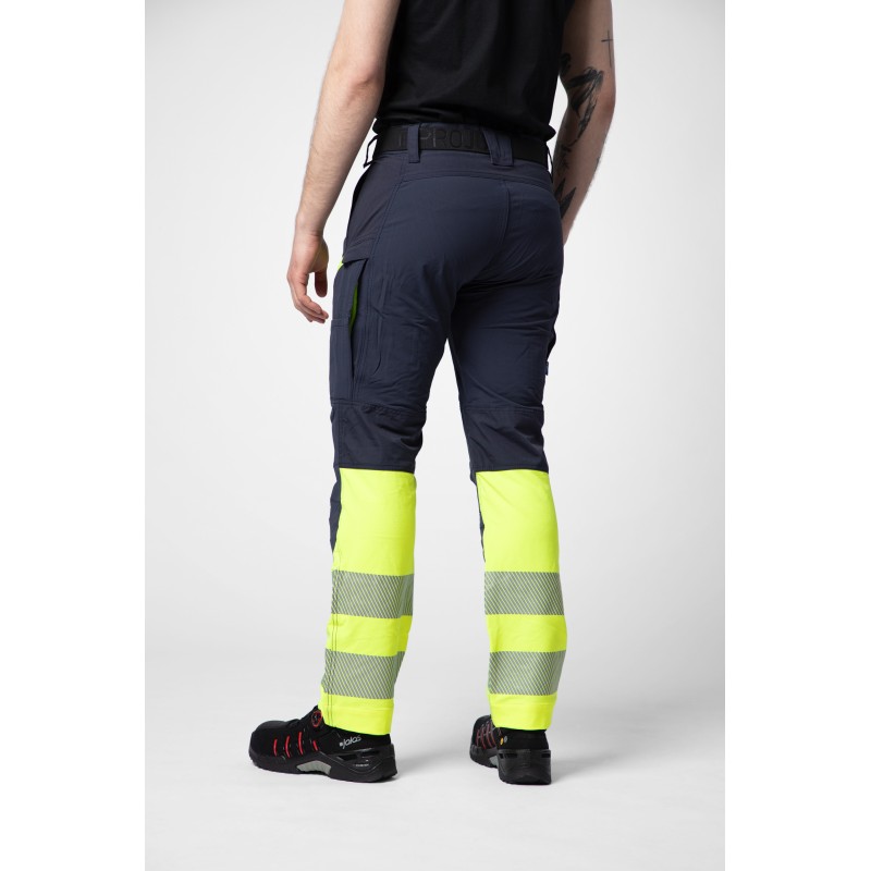Pantalon de Travail Stretch en ISO 20471 Classe 1 Coupe Moderne