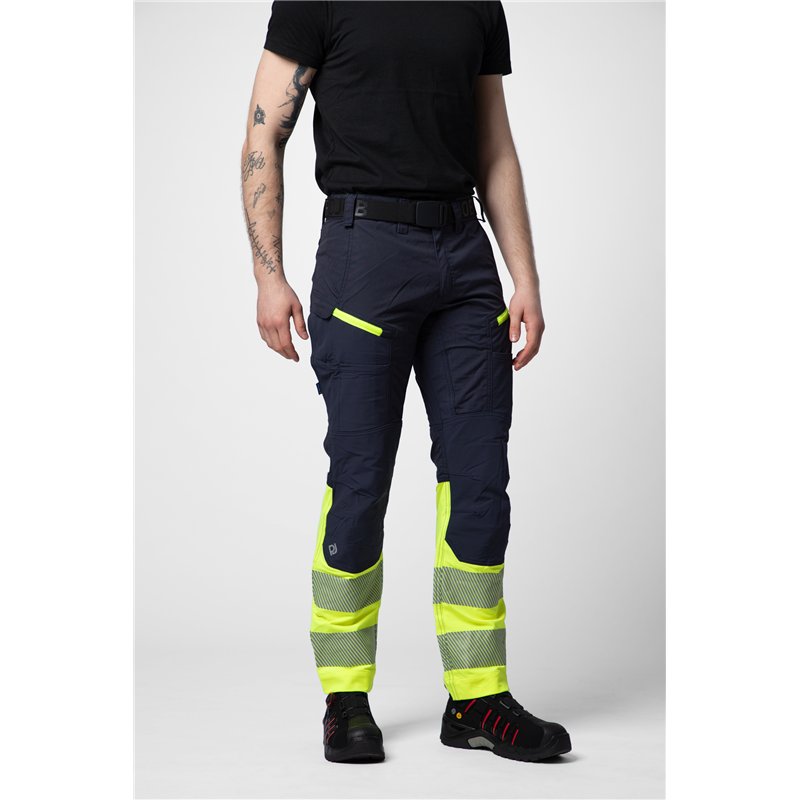 Pantalon de Travail Stretch en ISO 20471 Classe 1 Coupe Moderne