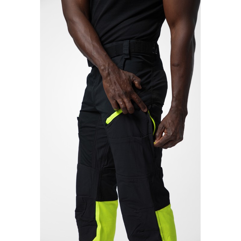 Pantalon de Travail Stretch en ISO 20471 Classe 1 Coupe Moderne