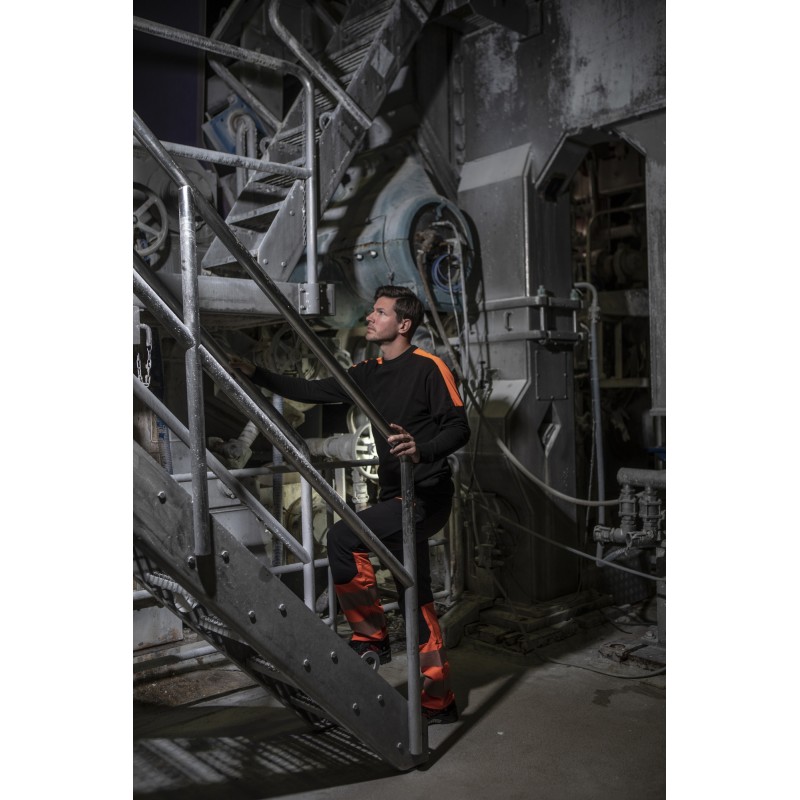 Pantalon de Travail Stretch en ISO 20471 Classe 1 Coupe Moderne