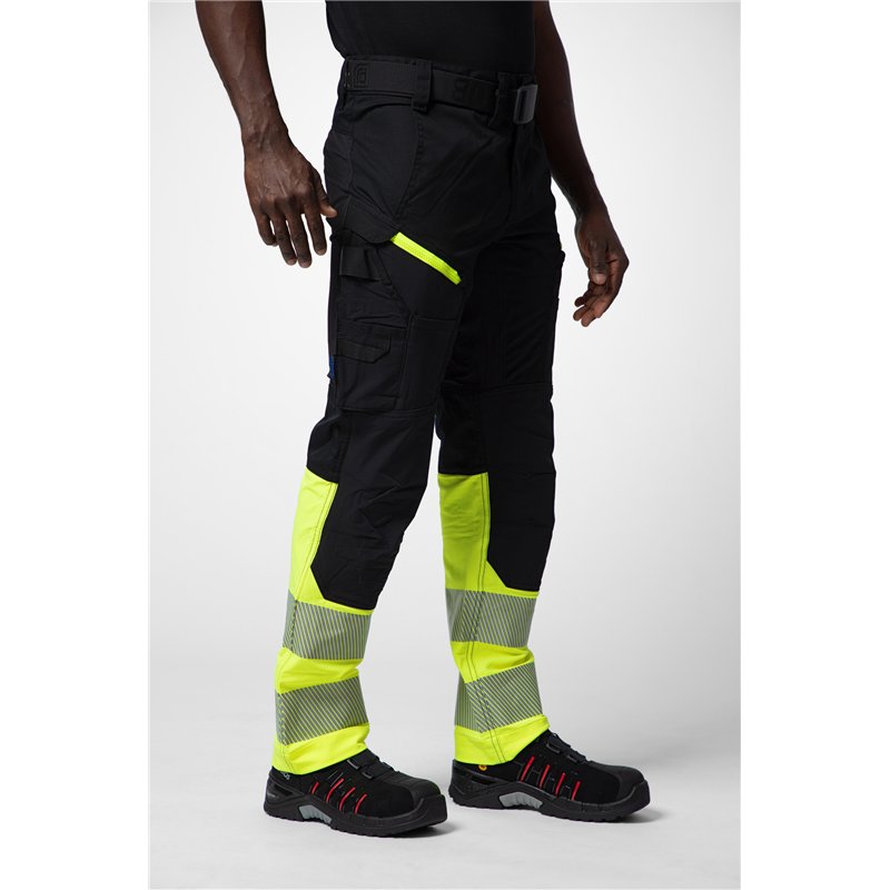 Pantalon de Travail Stretch en ISO 20471 Classe 1 Coupe Moderne