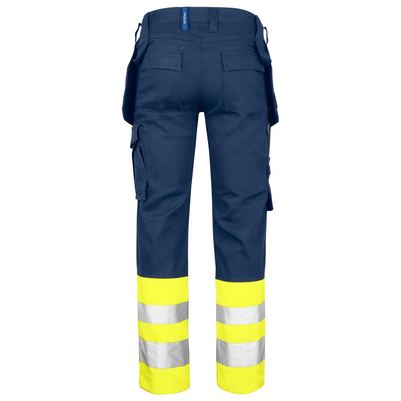 Pantalon de Travail Haute Visibilité avec Poches Flottantes en ISO 20471 Classe 1 Coupe Moderne