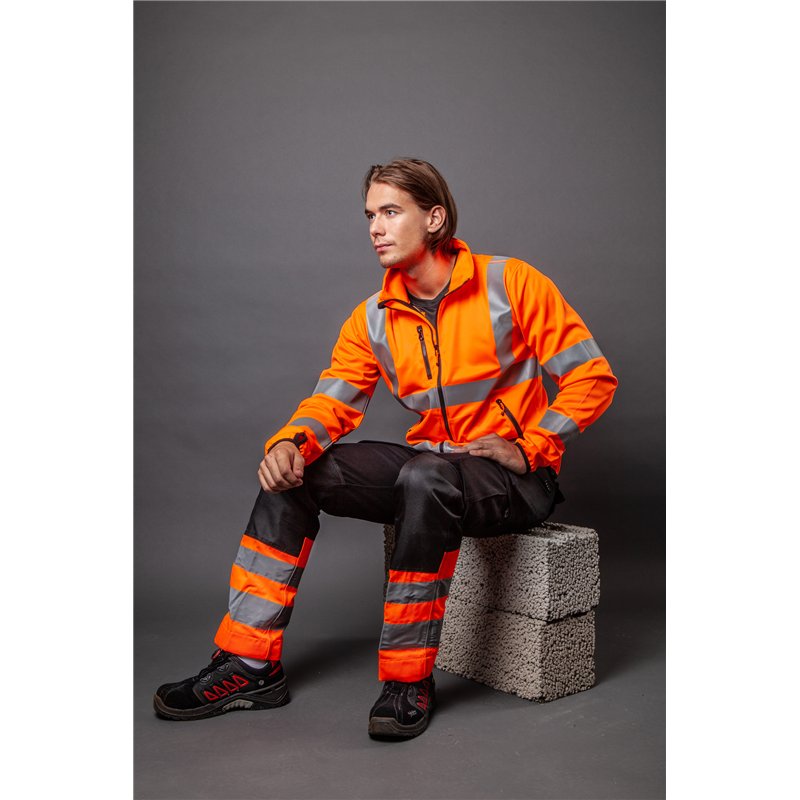 Pantalon de Travail Haute Visibilité avec Poches Flottantes en ISO 20471 Classe 1 Coupe Moderne