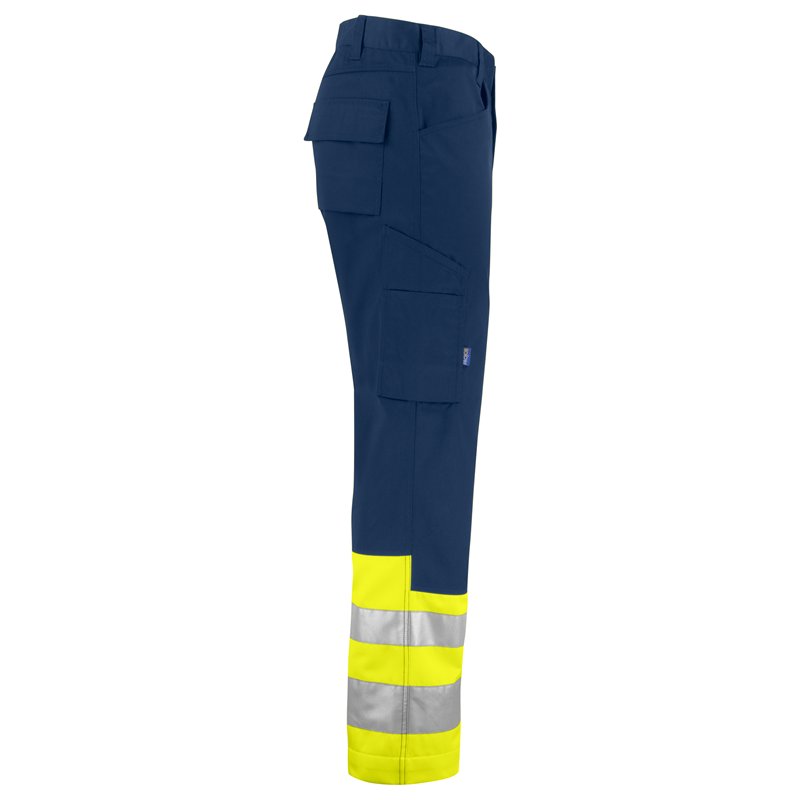 Pantalon de Travail Haute Visibilité en ISO 20471 Classe 1 Coupe Moderne