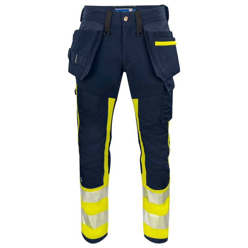 Pantalon Taille Basse avec Poches Flottantes en ISO 20471 Classe 1