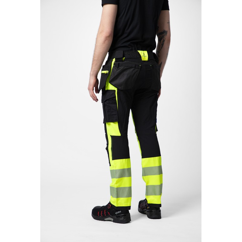 Pantalon Taille Basse avec Poches Flottantes en ISO 20471 Classe 1