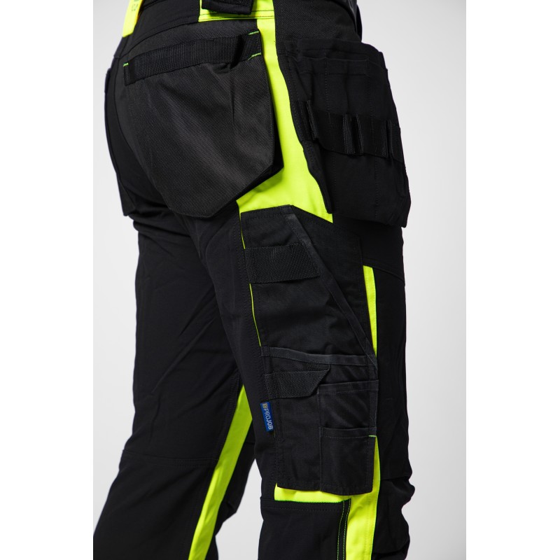 Pantalon Taille Basse avec Poches Flottantes en ISO 20471 Classe 1