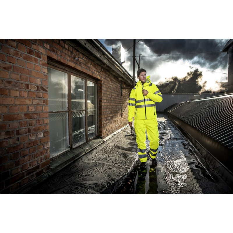 Pantalon de Pluie Coupe-Vent et Imperméable en ISO 20471 Classe 2 - en 343 3/3