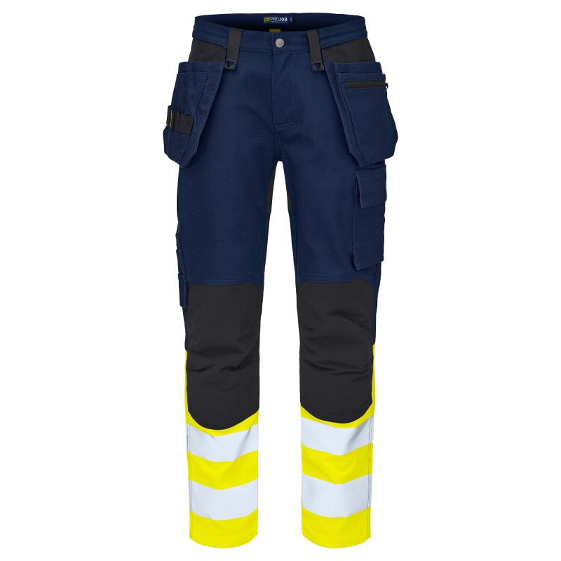Pantalon de Travail Haute Visibilité avec Poches Flottantes en ISO 20471 Classe 1