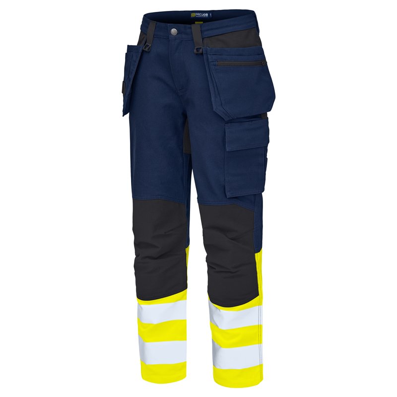 Pantalon de Travail Haute Visibilité avec Poches Flottantes en ISO 20471 Classe 1