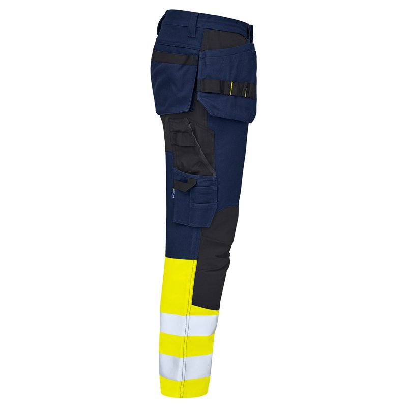 Pantalon de Travail Haute Visibilité avec Poches Flottantes en ISO 20471 Classe 1