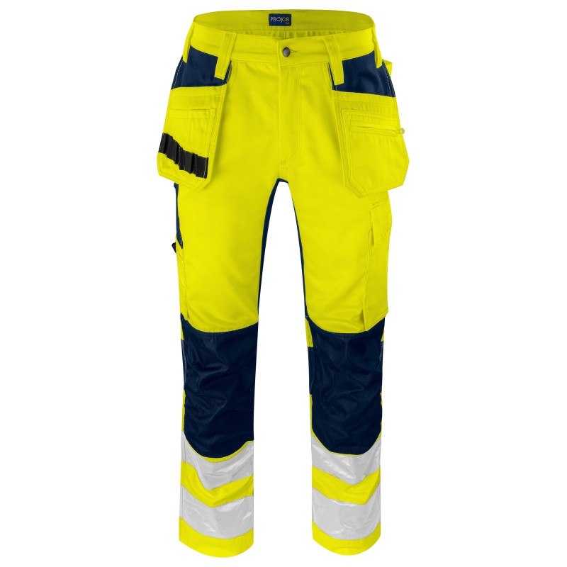 Pantalon Taille Basse Stretch avec Poches Flottantes en ISO 20471 Classe 2