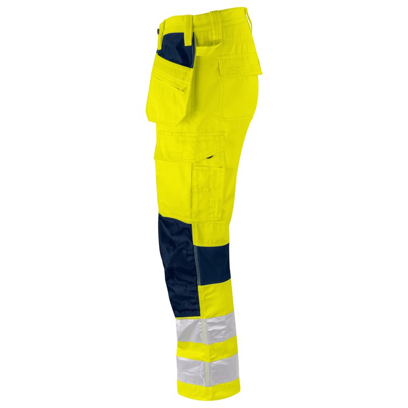 Pantalon Taille Basse Stretch avec Poches Flottantes en ISO 20471 Classe 2
