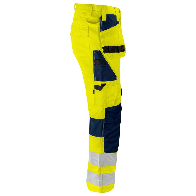 Pantalon Taille Basse Stretch avec Poches Flottantes en ISO 20471 Classe 2