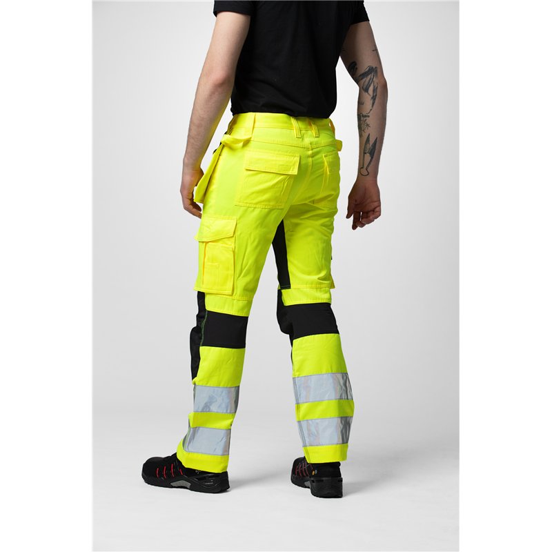 Pantalon Taille Basse Stretch avec Poches Flottantes en ISO 20471 Classe 2