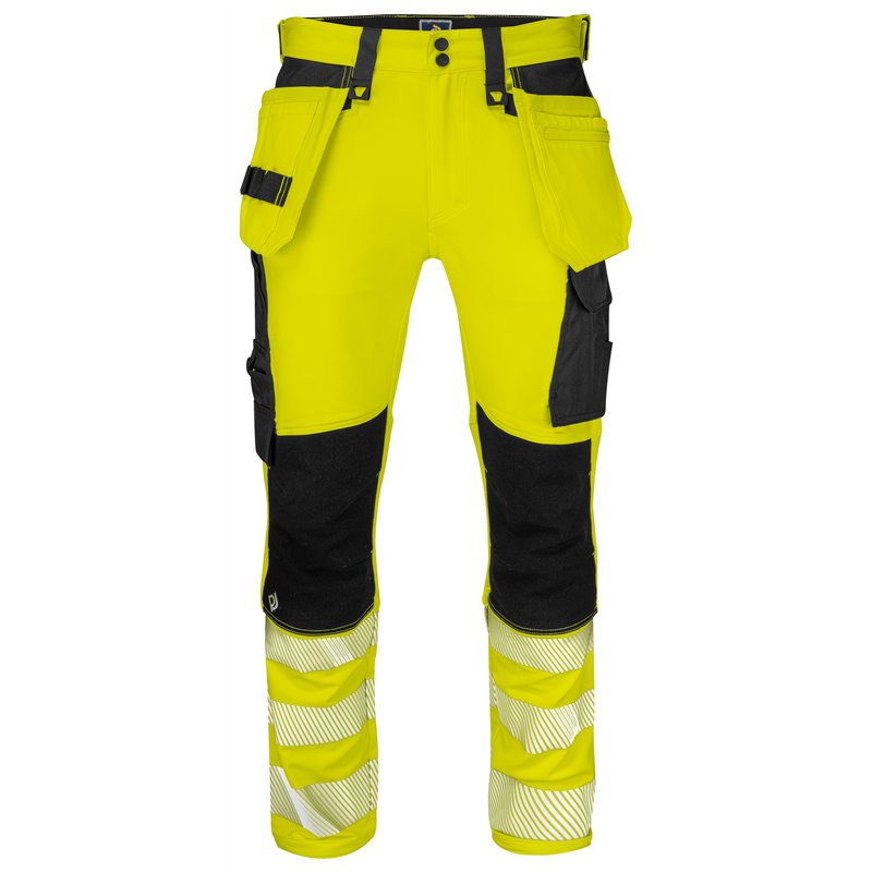 Pantalon Taille Basse Full Stretch avec Poches Flottantes en ISO 20471 Classe 2