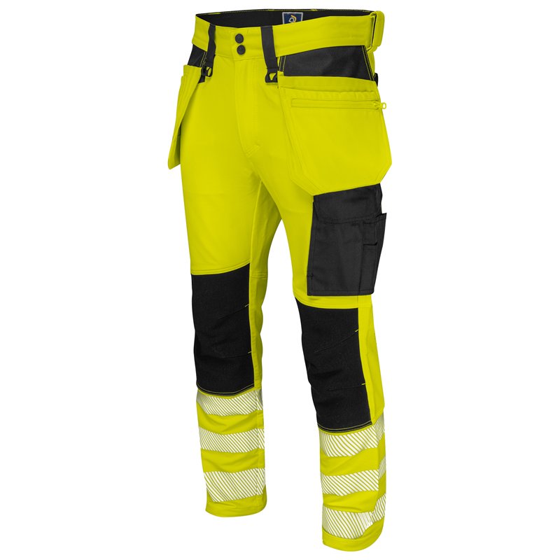 Pantalon Taille Basse Full Stretch avec Poches Flottantes en ISO 20471 Classe 2