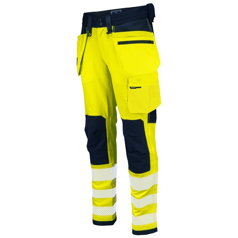 Pantalon Taille Basse Full Stretch avec Poches Flottantes en ISO 20471 Classe 2