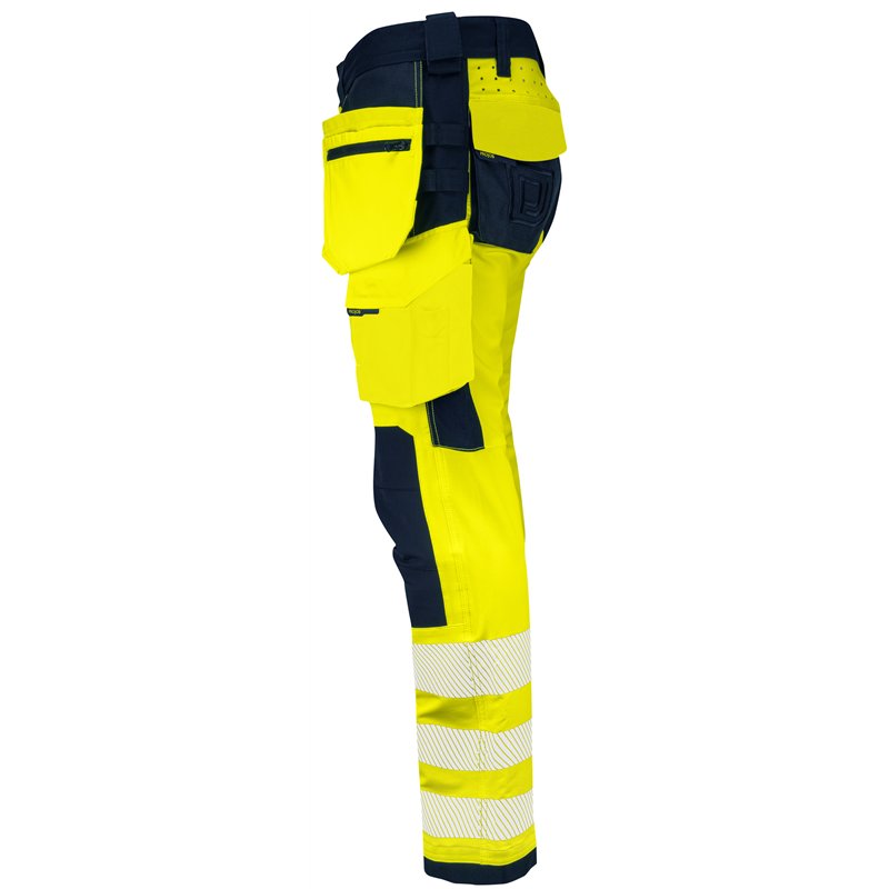 Pantalon Taille Basse Full Stretch avec Poches Flottantes en ISO 20471 Classe 2
