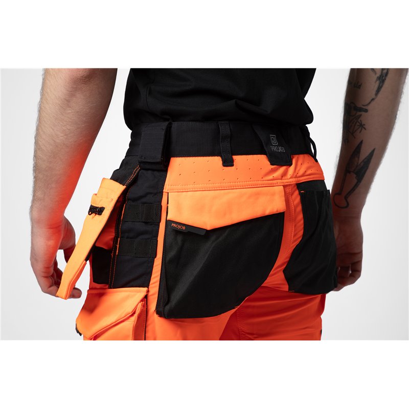 Pantalon Taille Basse Full Stretch avec Poches Flottantes en ISO 20471 Classe 2