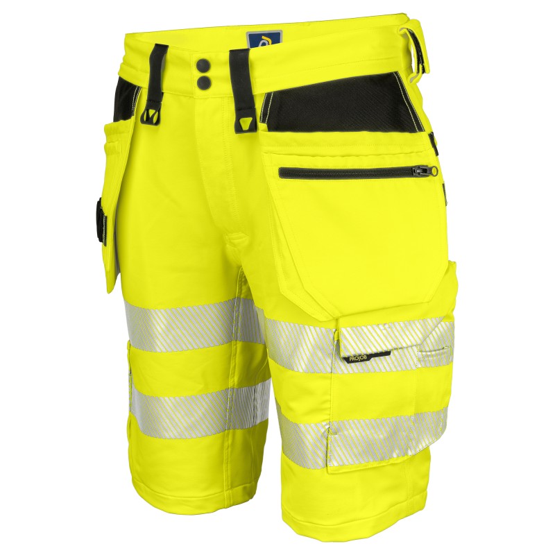 Short Full Stretch avec Poches Flottantes en ISO 20471 Classe 2/1