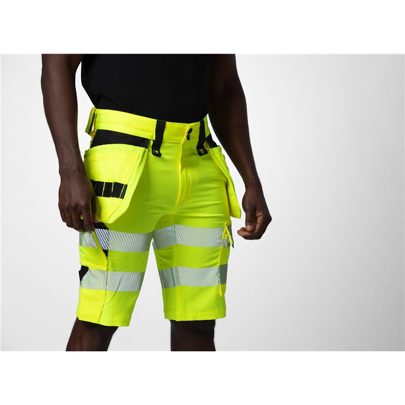 Short Full Stretch avec Poches Flottantes en ISO 20471 Classe 2/1