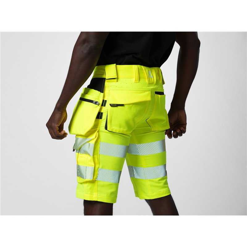 Short Full Stretch avec Poches Flottantes en ISO 20471 Classe 2/1