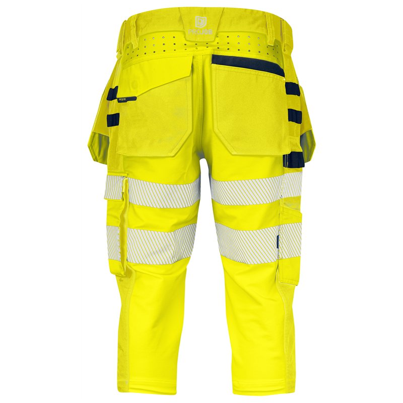 Pantalon de Travail 3/4 avec Poches Flottantes en ISO 20471 Classe 2/1