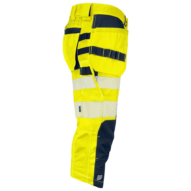 Pantalon de Travail 3/4 avec Poches Flottantes en ISO 20471 Classe 2/1