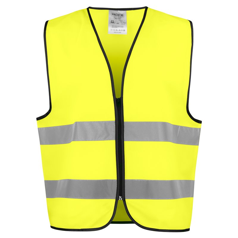 Gilet de Sécurité avec Zip en ISO 20471 Classe 2