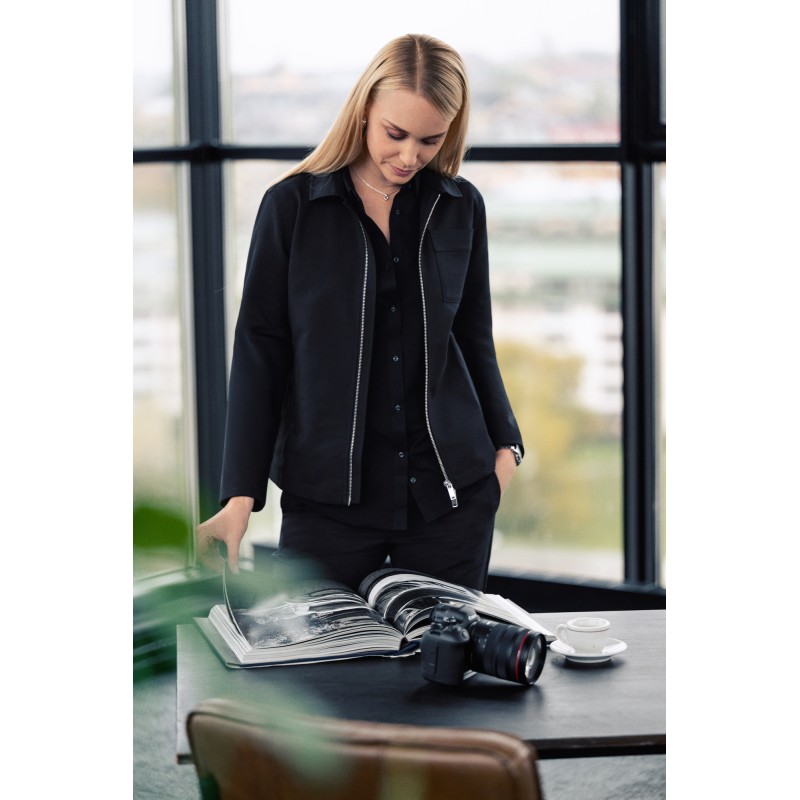 Modern Zip Overshirt Woman
