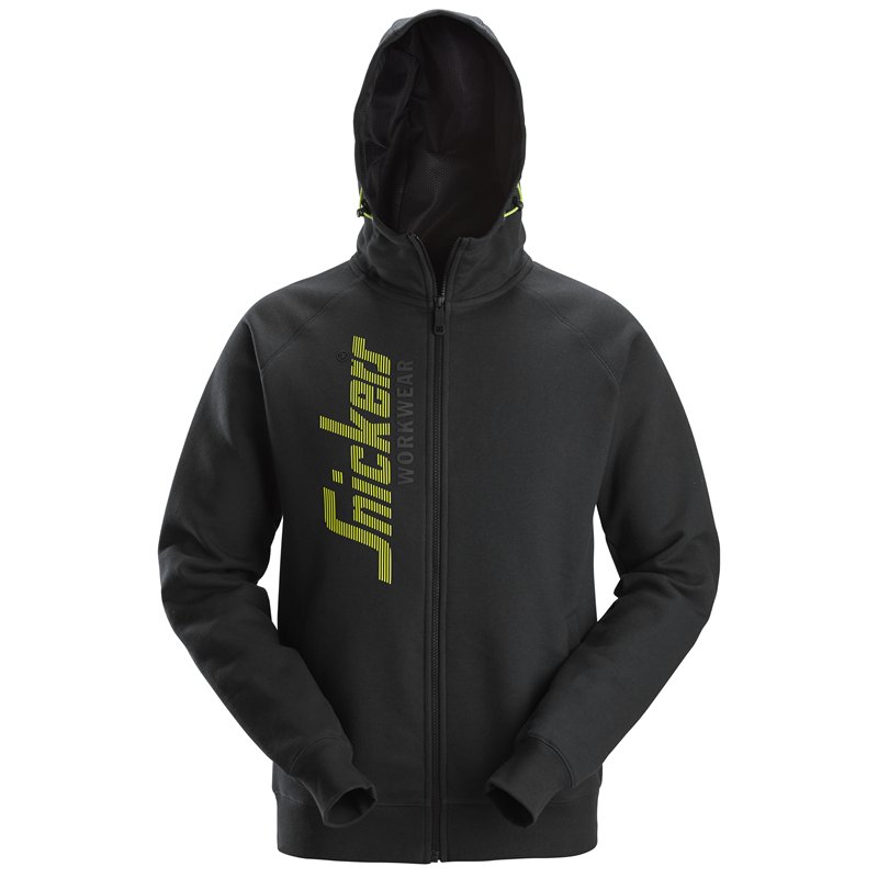 Snickers Sweat-shirt à Capuche avec Logo et Fermeture à Glissière Pleine Longueur