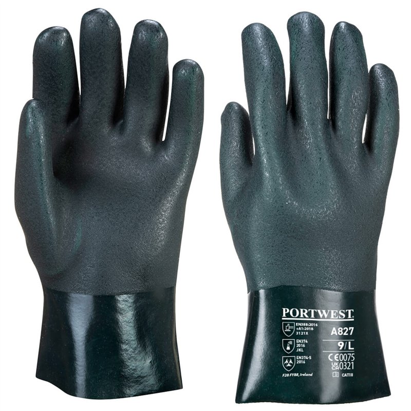 Gant PVC 27cm double trempage