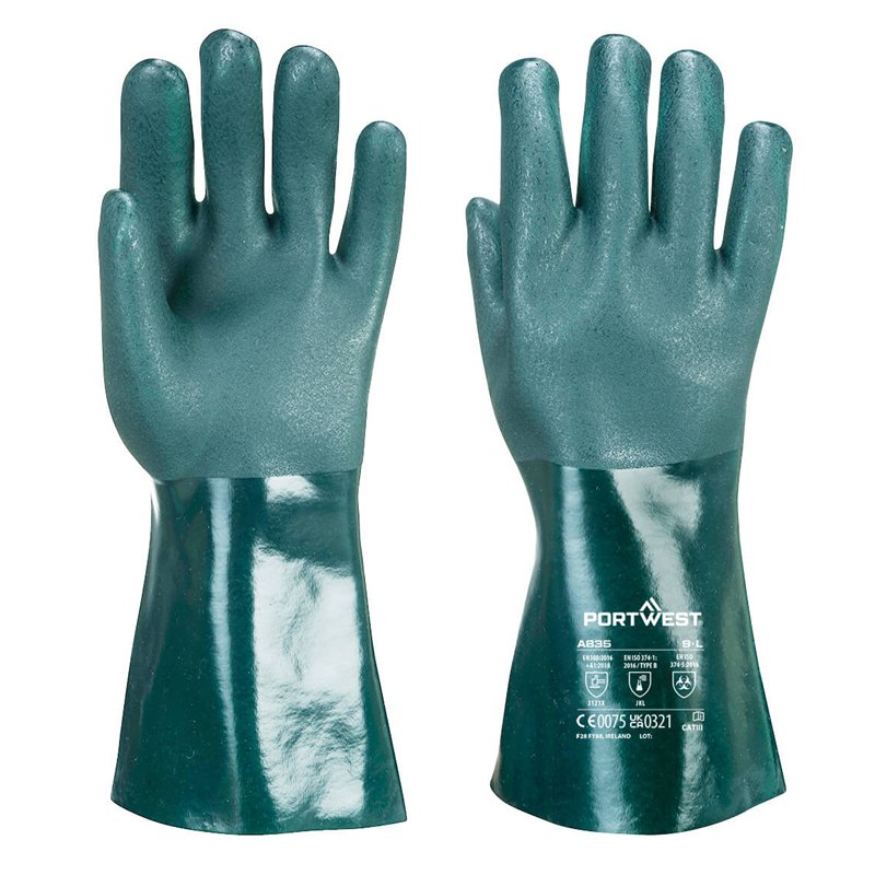 Gant PVC 35cm double trempage