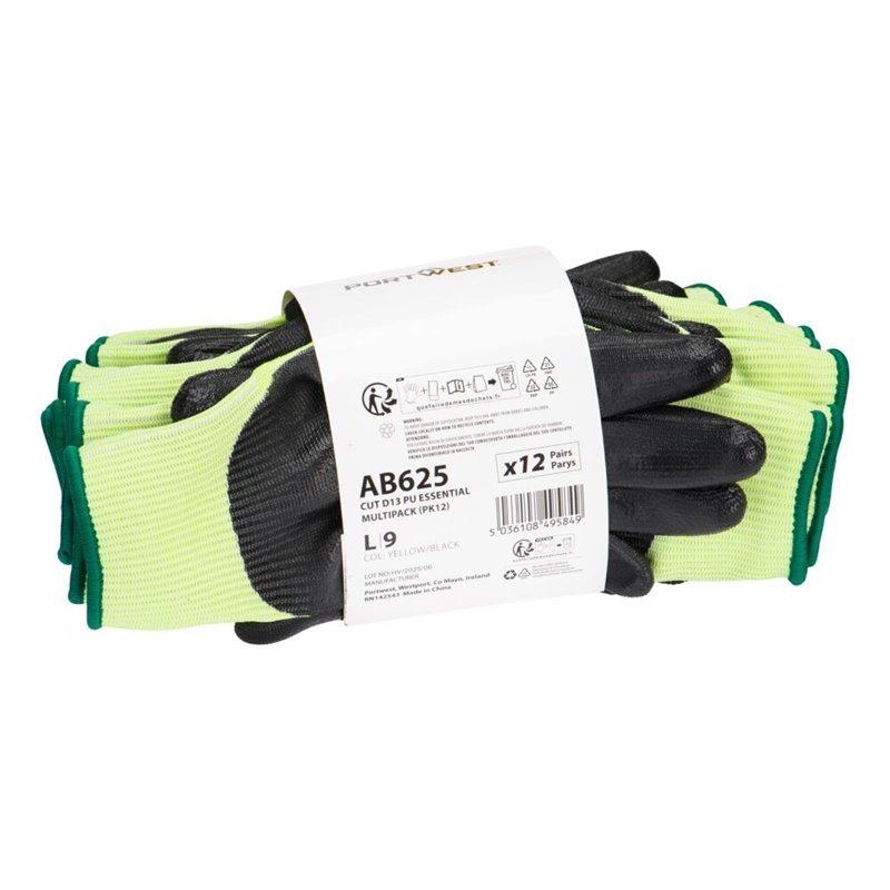 Gant coupure D13 PU Essential (12 paires)