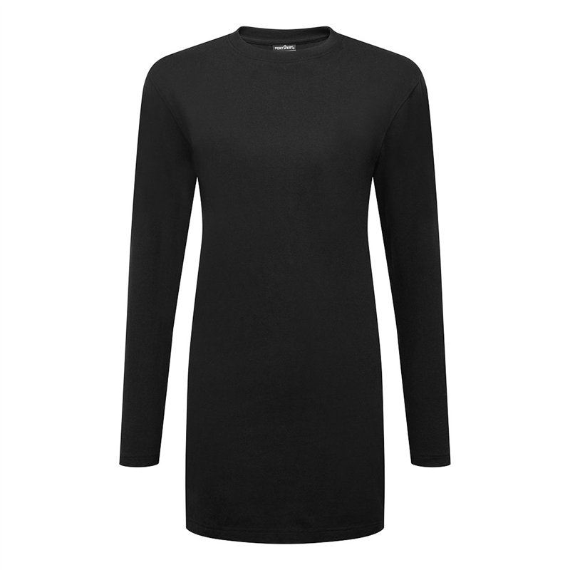 T-shirt femme coton coupe large manches longues