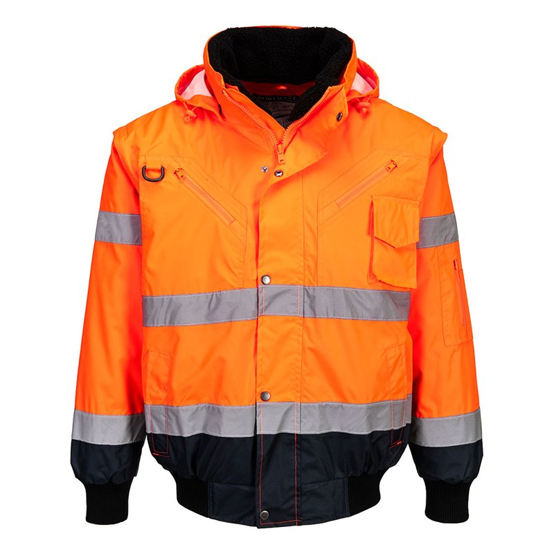 Blouson Bomber  3-en-1 Haute Visibilité Bicolore