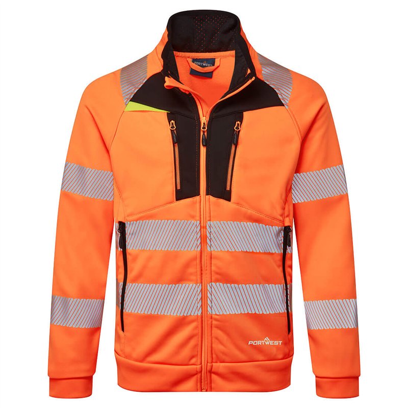 Sweat zippé à col cheminée DX4 Hi-Vis