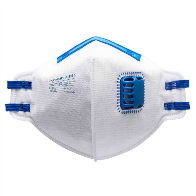 Masque pliable FFP2 avec valve (20pcs)